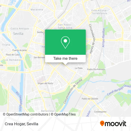 Crea Hogar map