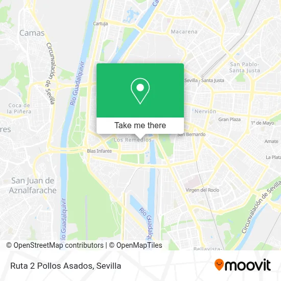 Ruta 2 Pollos Asados map