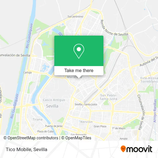 Tico Mobile map