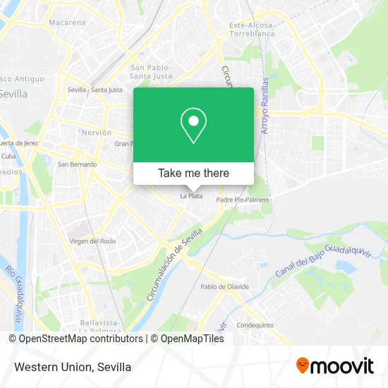 Western Union map
