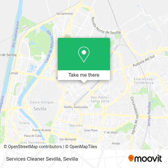 Services Cleaner Sevilla map