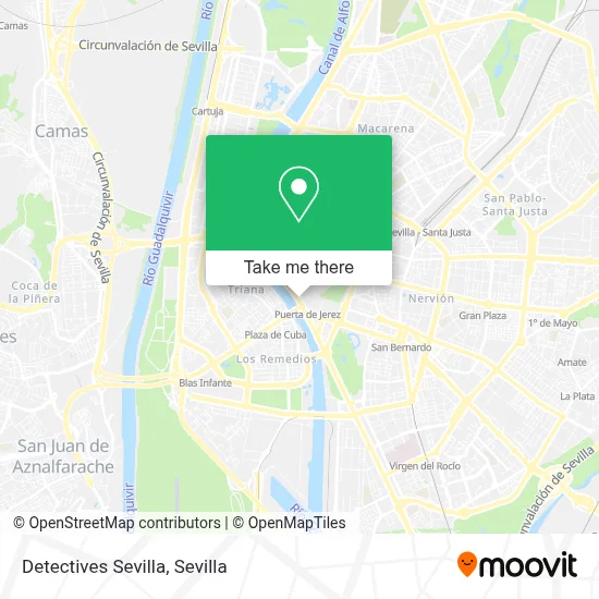 Detectives Sevilla map