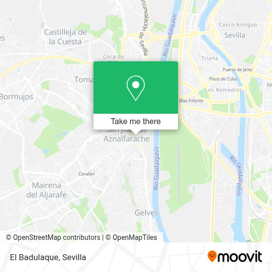 El Badulaque map