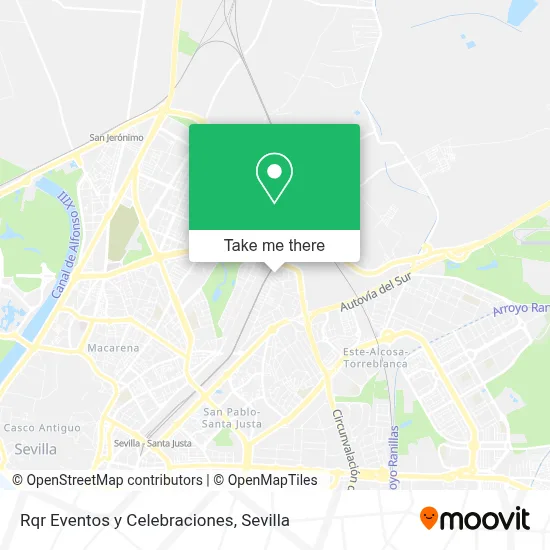 Rqr Eventos y Celebraciones map