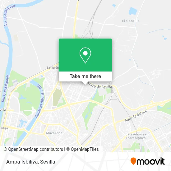 Ampa Isbiliya map