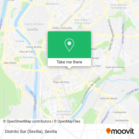 Distrito Sur (Sevilla) map