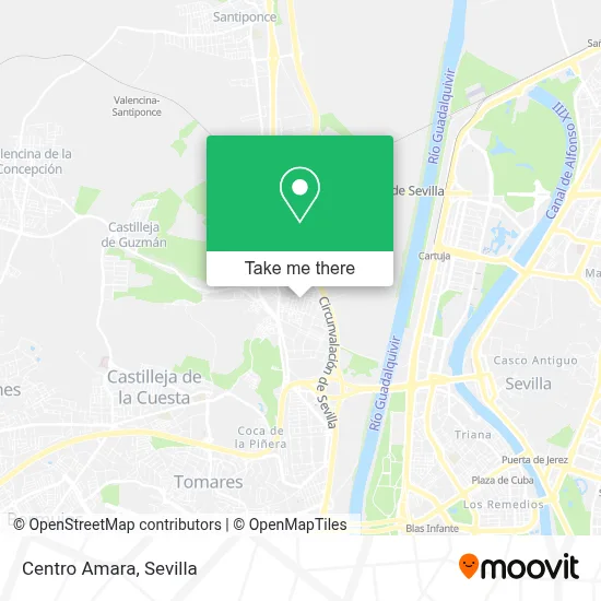 Centro Amara map