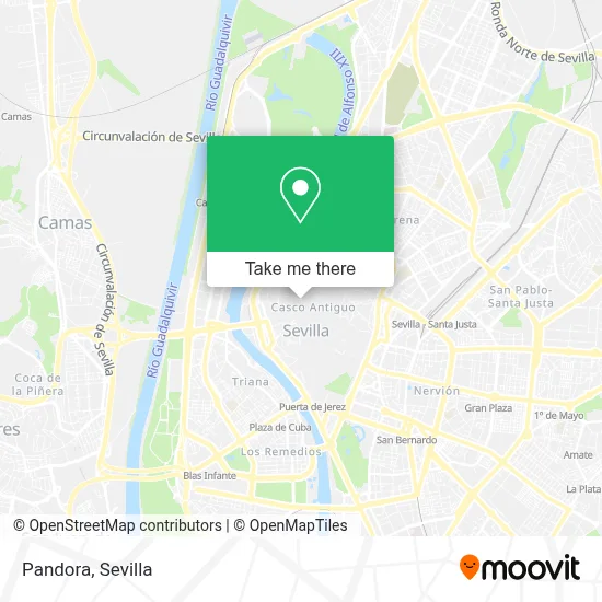 Pandora map