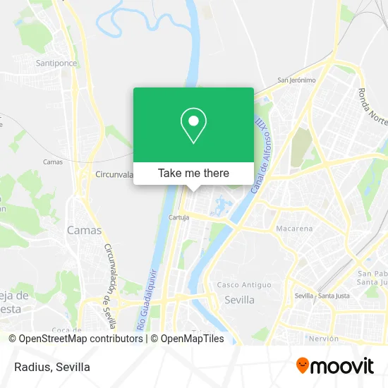 Radius map