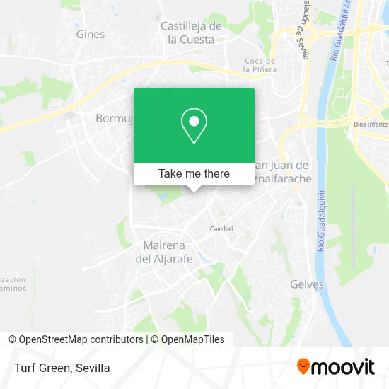 Turf Green map