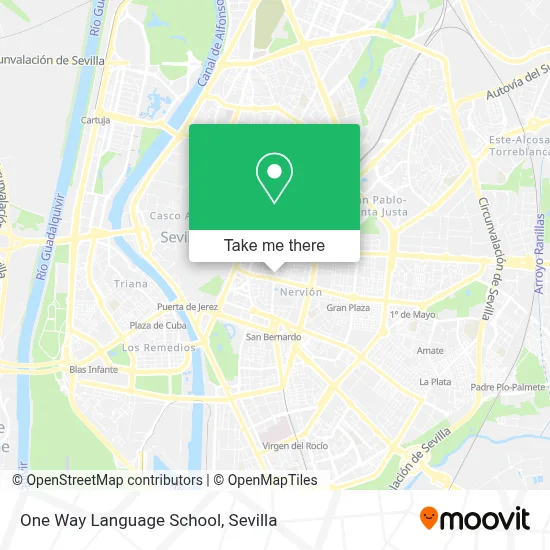 One Way Language School map