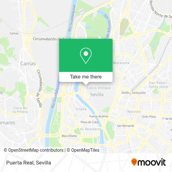 Puerta Real map