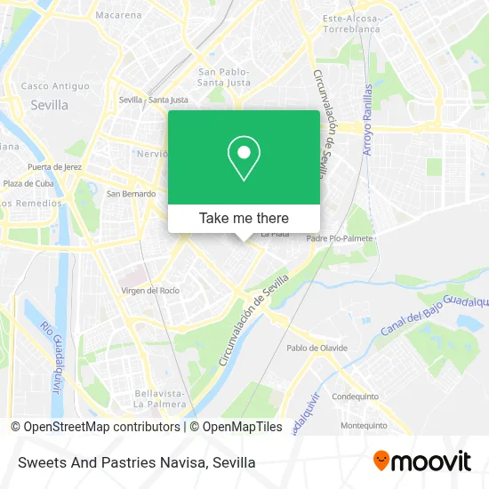 Sweets And Pastries Navisa map