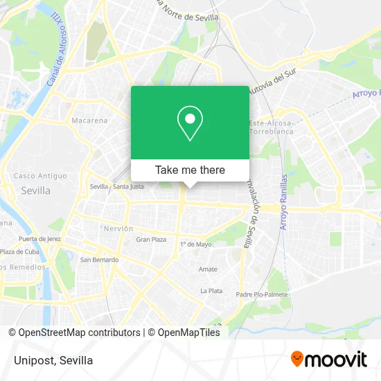 Unipost map
