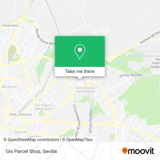 Gls Parcel Shop map