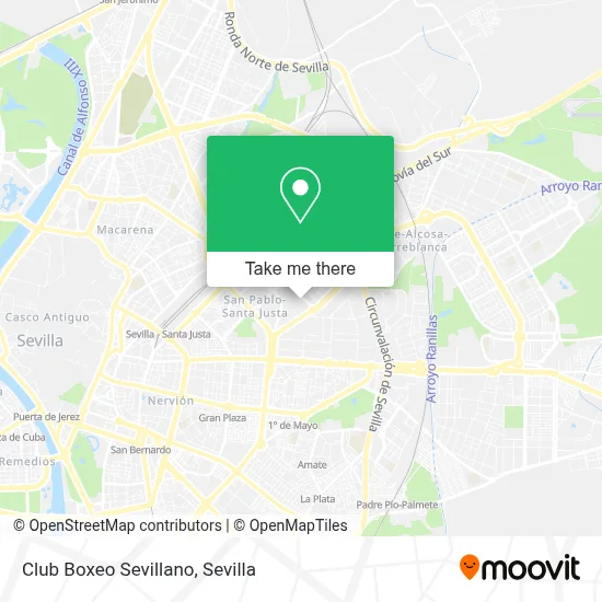 Club Boxeo Sevillano map