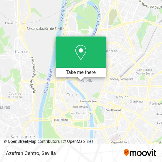 Azafran Centro map
