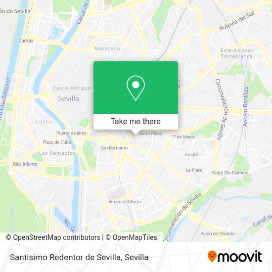 Santisimo Redentor de Sevilla map