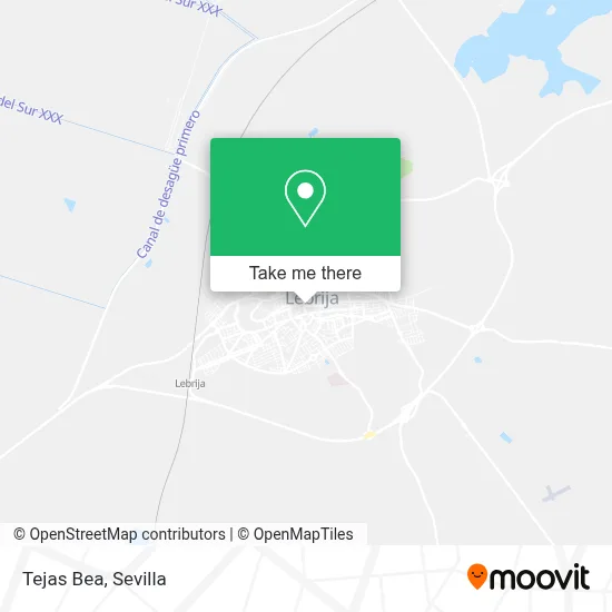 Tejas Bea map