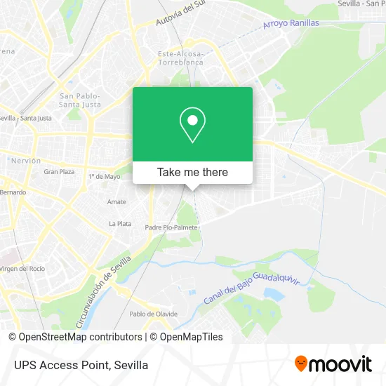 Ups Access Point map