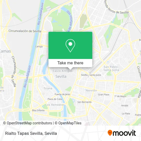 Rialto Tapas Sevilla map