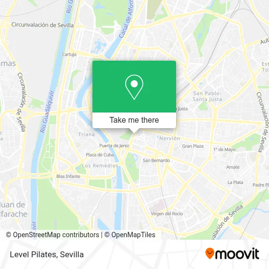 Level Pilates map