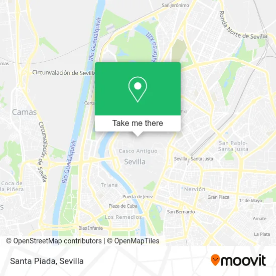 Santa Piada map