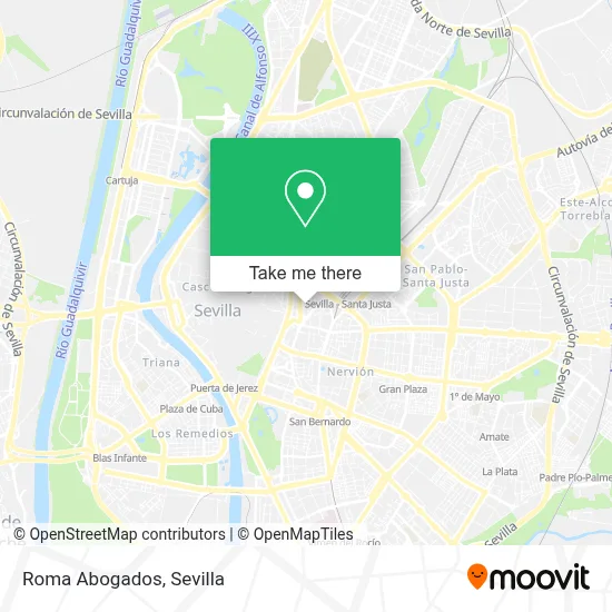 Roma Abogados map