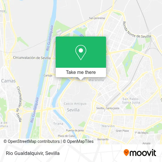 Rio Gualdalquivir map
