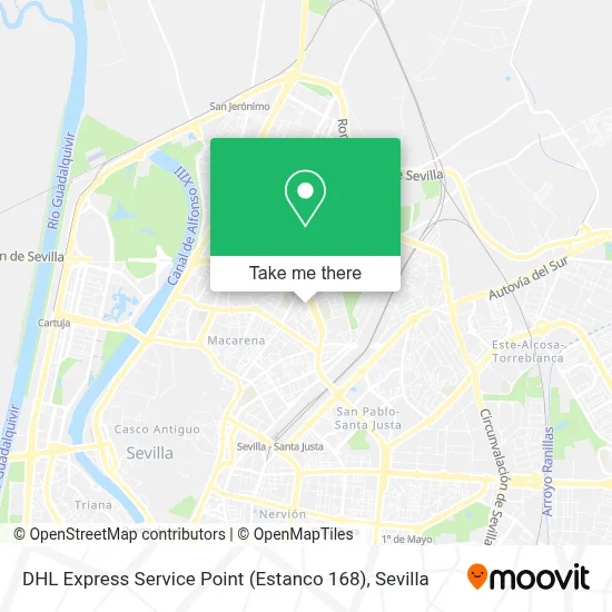 DHL Express Service Point (Estanco 168) map