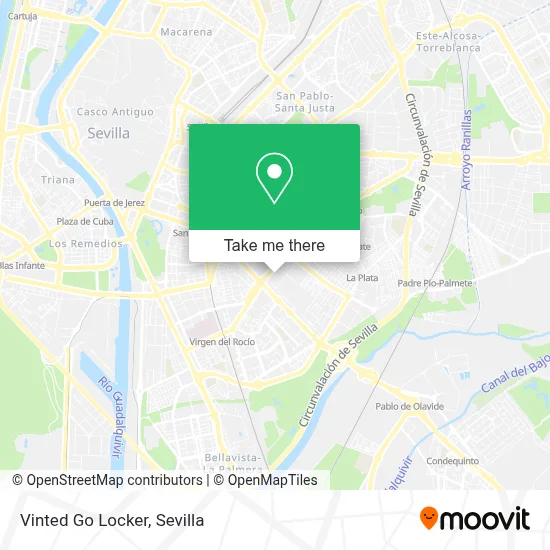 Vinted Go Locker map