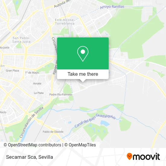 Secamar Sca map