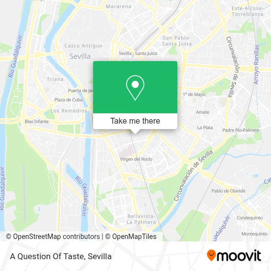 A Question Of Taste map