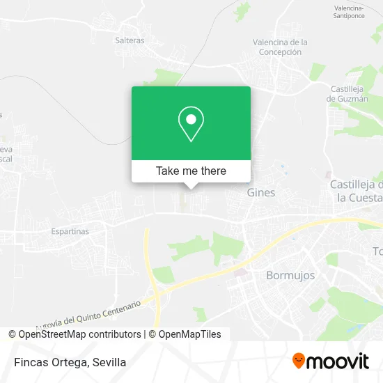 Fincas Ortega map