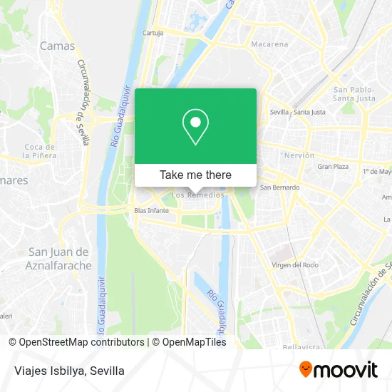 Viajes Isbilya map