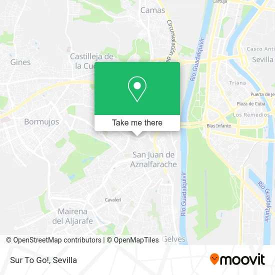 Sur To Go! map