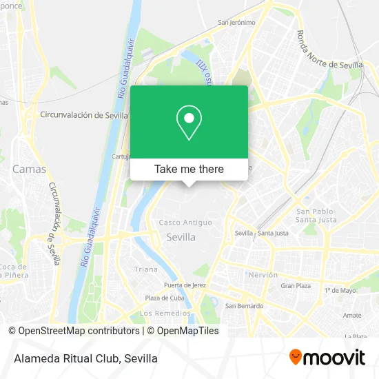 Alameda Ritual Club map