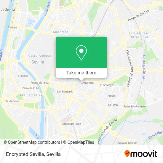 Encrypted Sevilla map