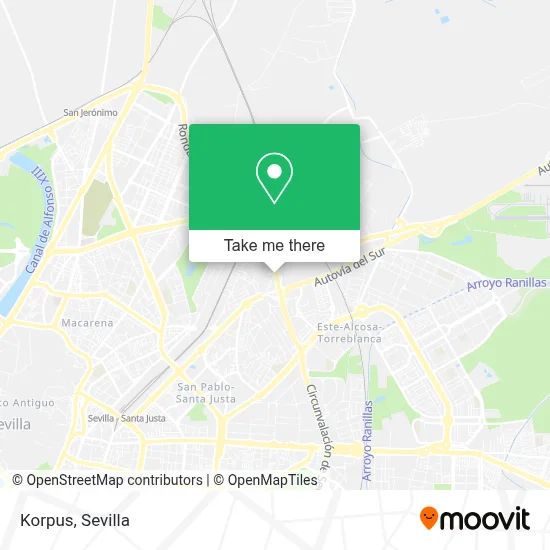 Korpus map
