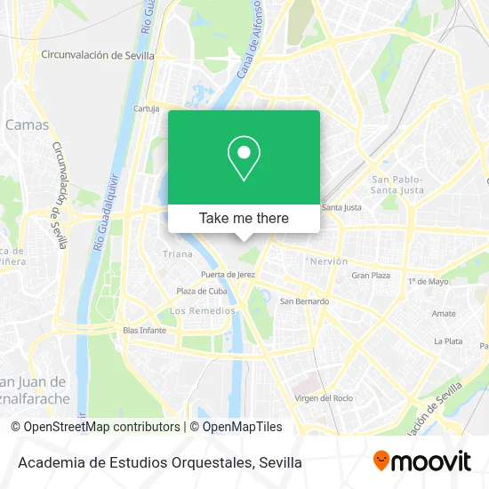Academia de Estudios Orquestales map