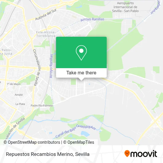 Repuestos Recambios Merino map