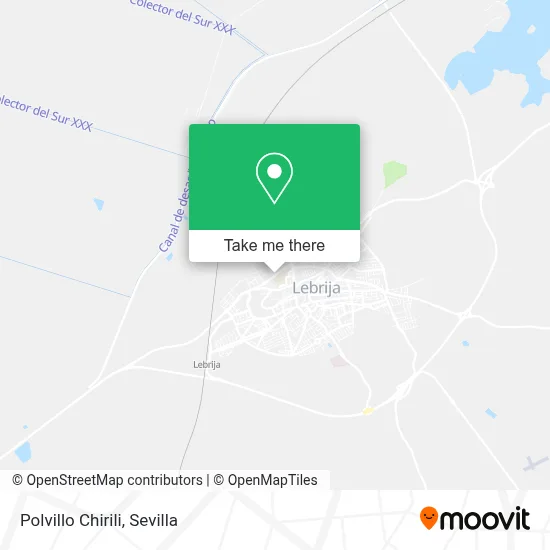 Polvillo Chirili map