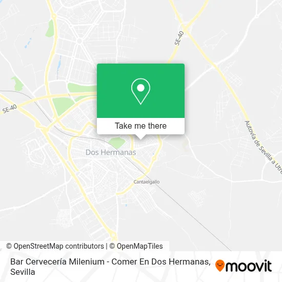 Bar Cervecería Milenium - Comer En Dos Hermanas map