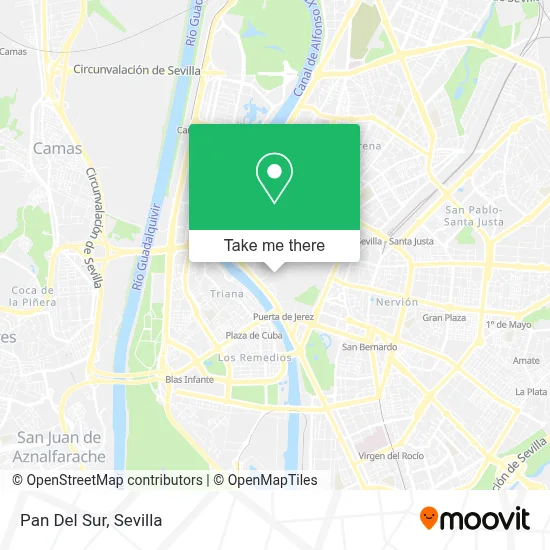 Pan Del Sur map