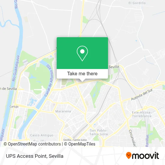 Ups Access Point map