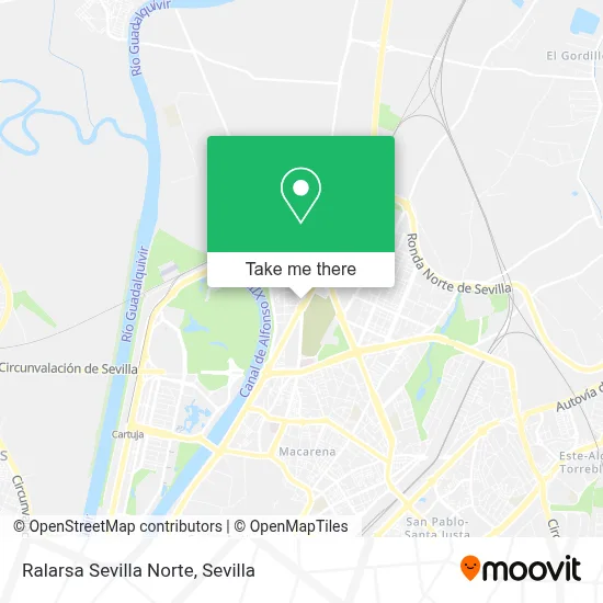 Ralarsa Sevilla Norte map