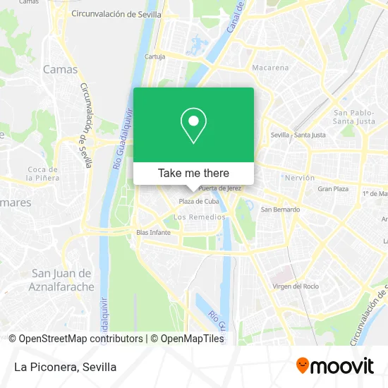 La Piconera map