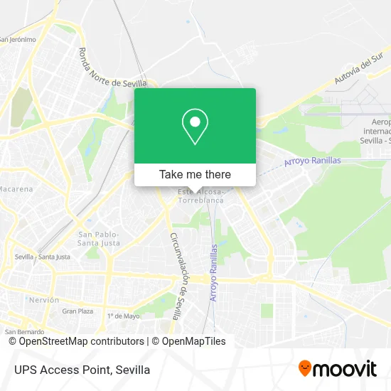 Ups Access Point map