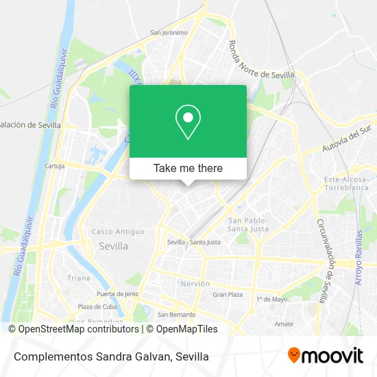 Complementos Sandra Galvan map