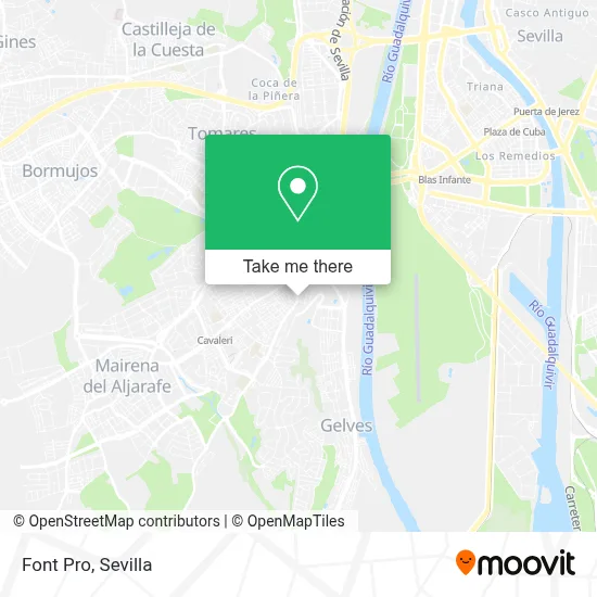 Font Pro map